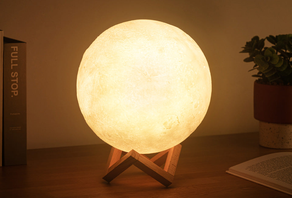 Decorative 3D Moon Salt Lamp - SHOP GENIE