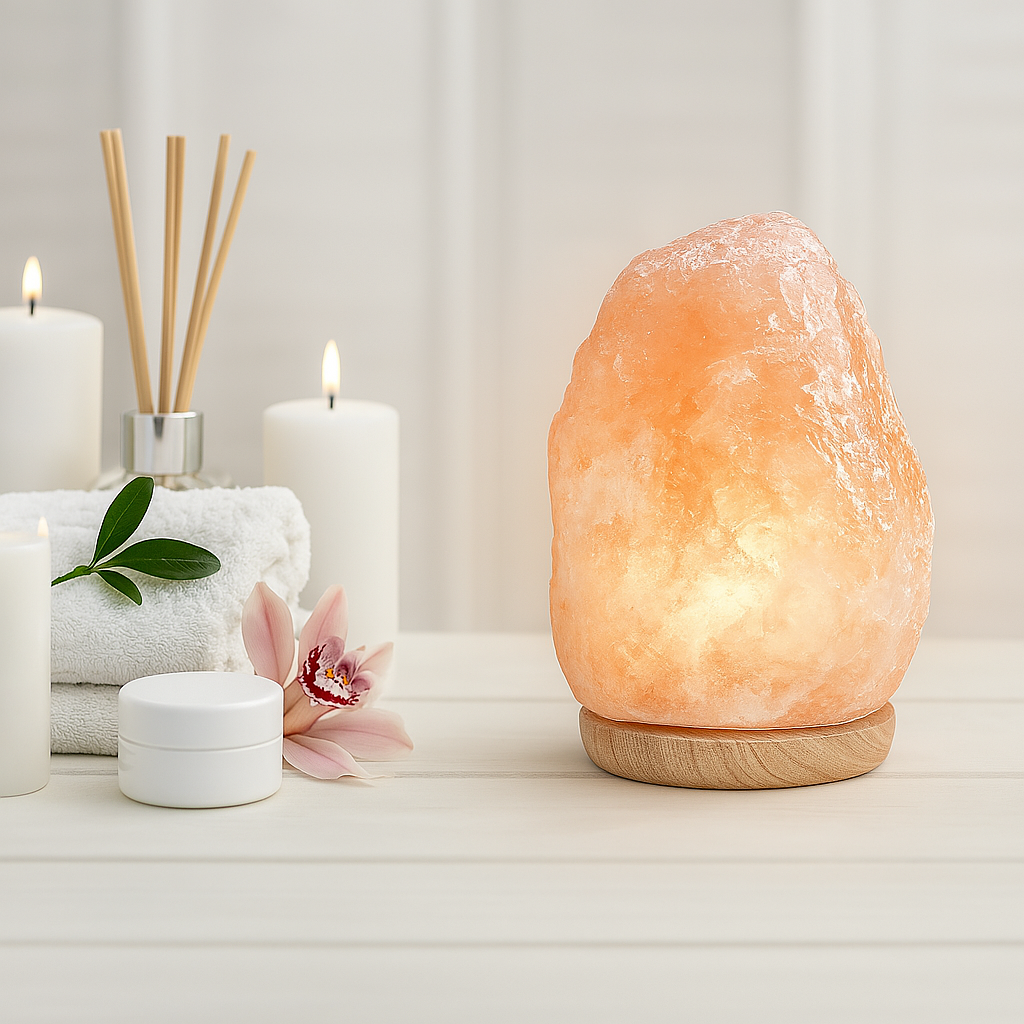 Natural Himalayan Rock Salt Lamp – Authentic & Hand-Carved