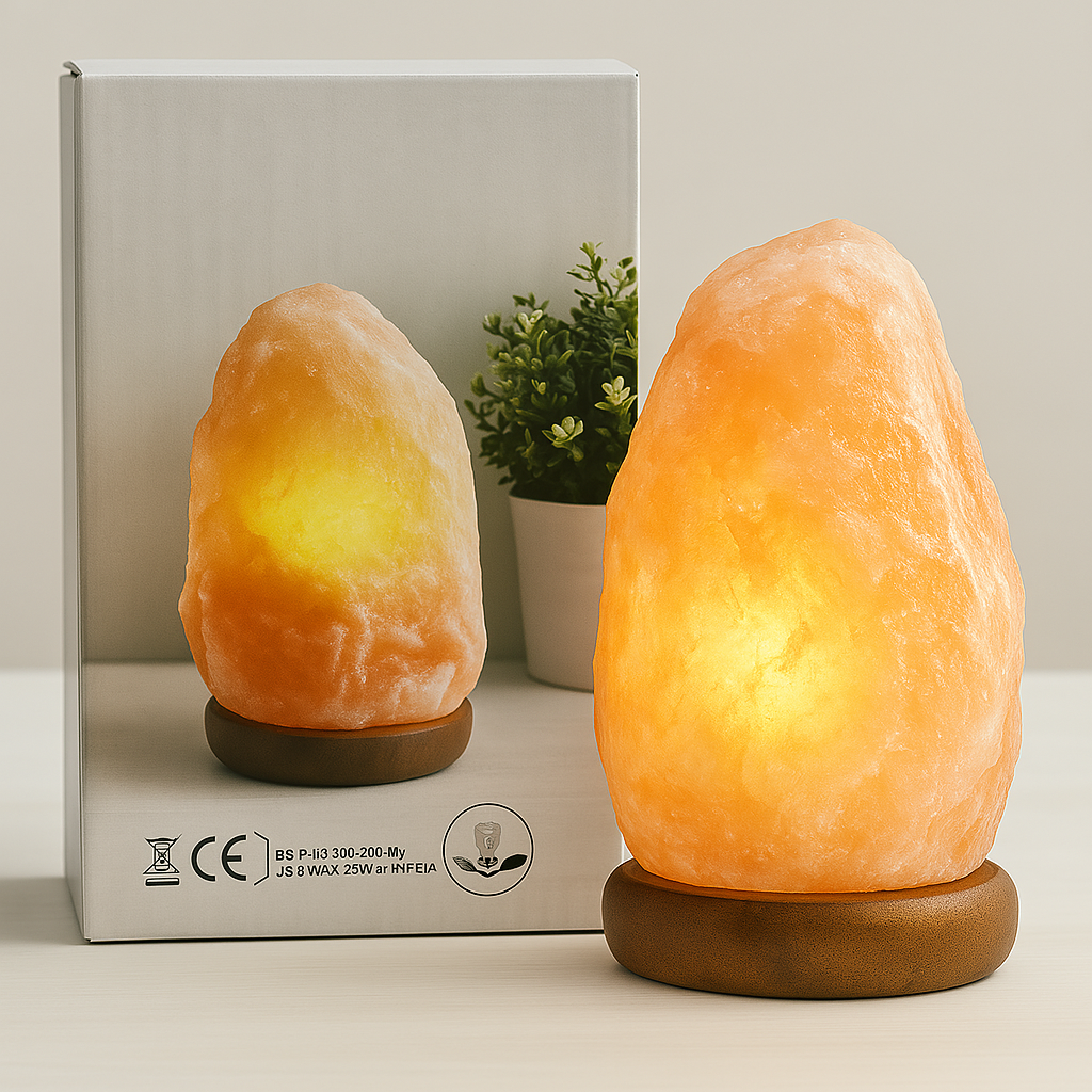 Natural Himalayan Rock Salt Lamp – Authentic & Hand-Carved