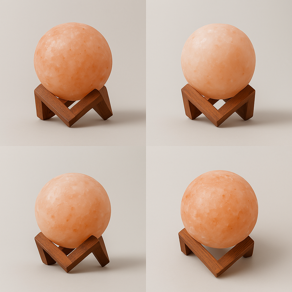 3D Moon Himalayan Salt Lamp – Soothing Amber Glow for Bedroom & Home Decor