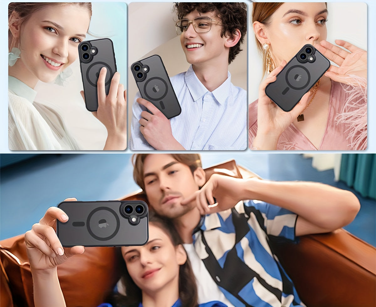 Skin-Feel Case for The New for iphone 17, Featuring a Magnetic Protective Cover