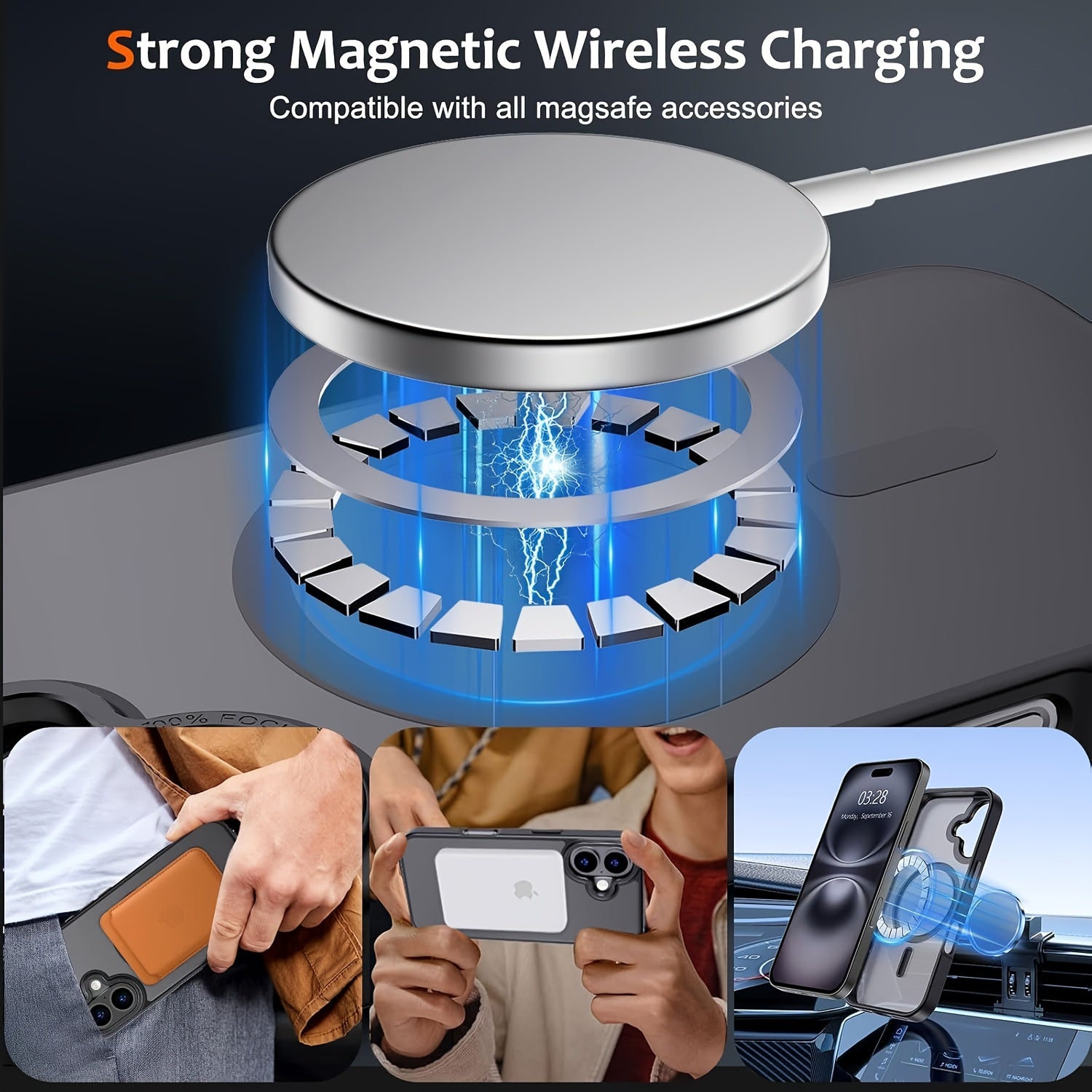 Skin-Feel Case for The New for iphone 17, Featuring a Magnetic Protective Cover