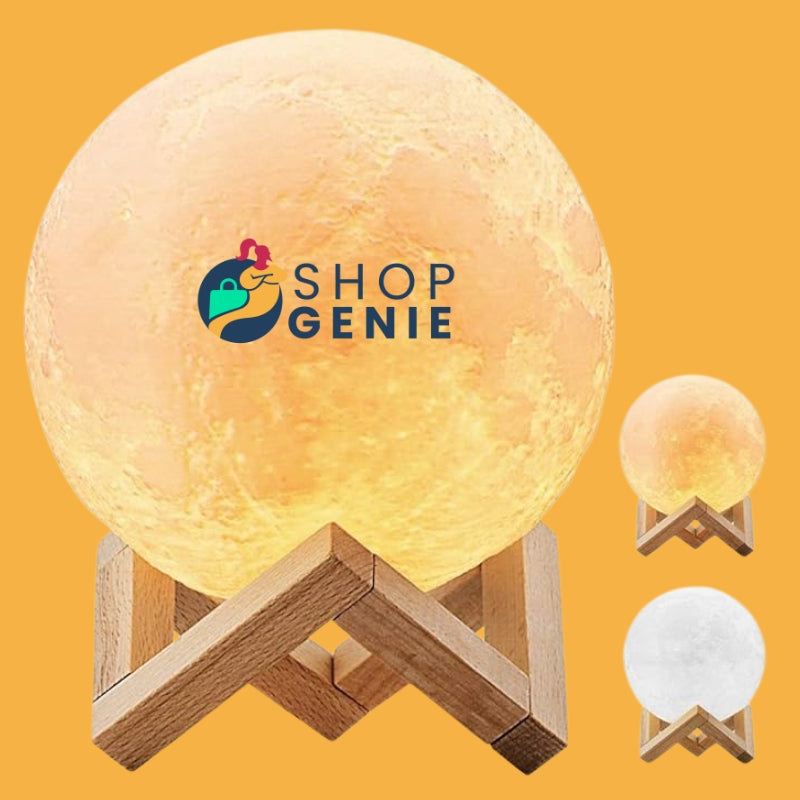Decorative 3D Moon Salt Lamp - SHOP GENIE