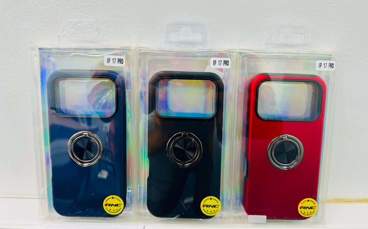 360 Degree and 180 Degree Rotating Ring Holder Mobile Phone Case for Iphone 17