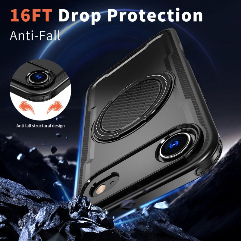 360 Degree and 180 Degree Rotating Ring Holder Mobile Phone Case for Iphone 17