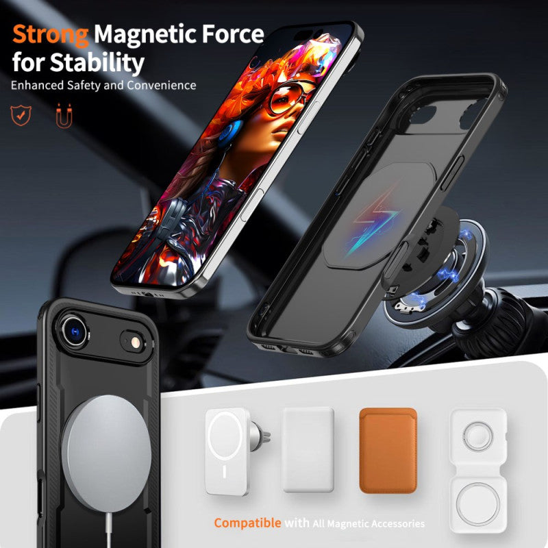 360 Degree and 180 Degree Rotating Ring Holder Mobile Phone Case for Iphone 17