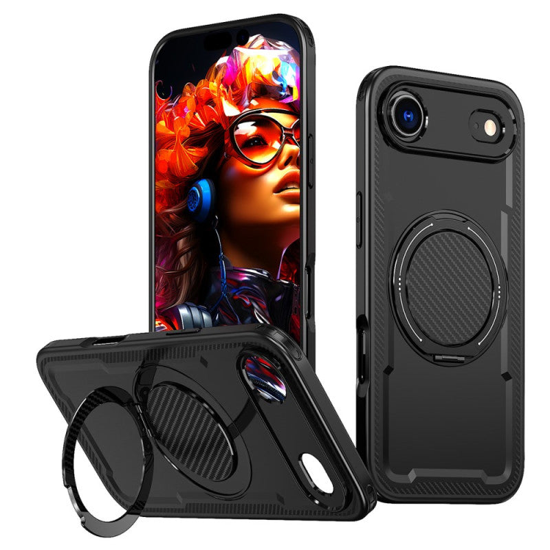 360 Degree and 180 Degree Rotating Ring Holder Mobile Phone Case for Iphone 17